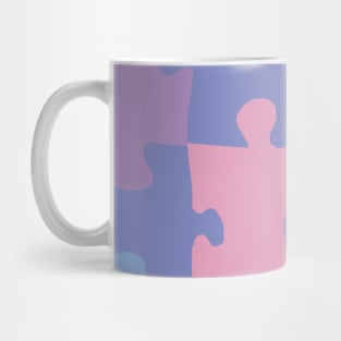 Pastel jigsaw Mug